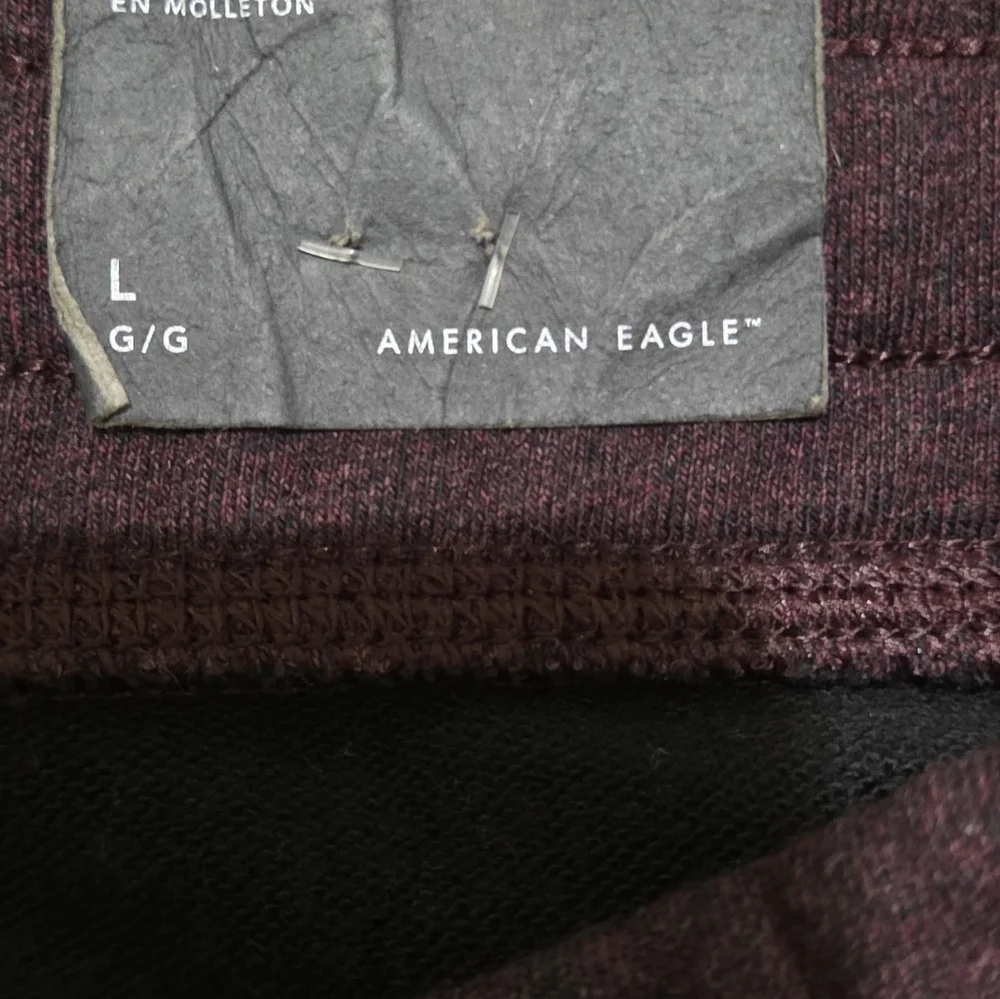 American Eagle Fleece Dark Plum Jogger Pants Mens  Active Loungewear Sz Large
